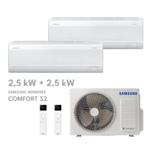 Samsung WindFree Comfort S2 Multisplit 2,5 kW + 2,5 kW
